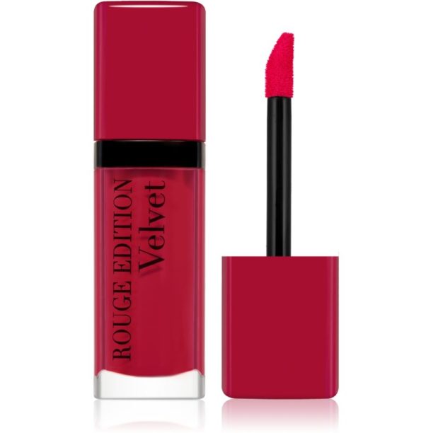 Bourjois Rouge Edition Velvet течно червило с матиращ ефект цвят 05 OLé Flamingo! 7.7 мл.