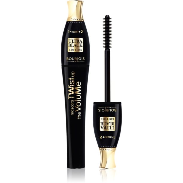 Bourjois Twist Up The Volume спирала за обем  с четка 2 в 1 цвят 52 Ultra Black 8 мл. на ниска цена