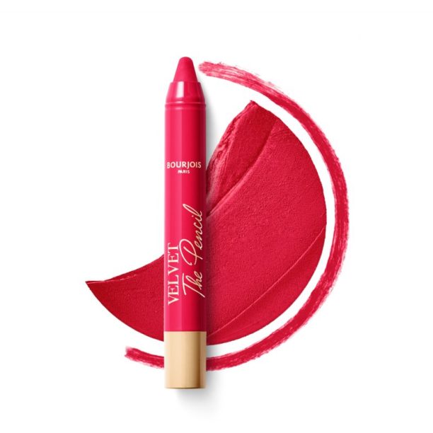 Bourjois Velvet the Pencil стик-червило с матиращ ефект цвят 06 Framboise Griffée 1