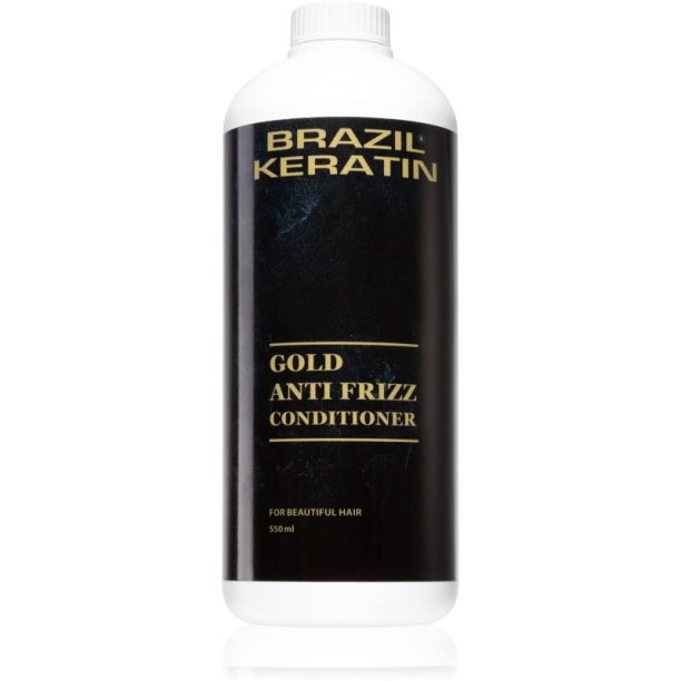 Brazil Keratin Gold Anti Frizz Conditioner балсам в спрей без отмиване за непокорна коса 550 мл.