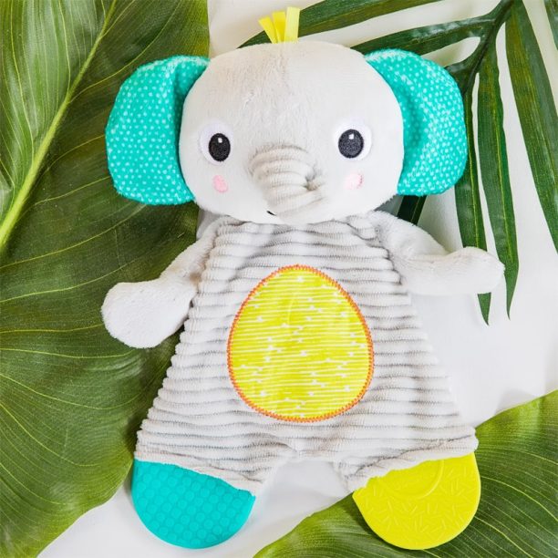 Bright Starts Snuggle&Teethe гризалка 0 m+ Elephant 1 бр. купи на топ цена