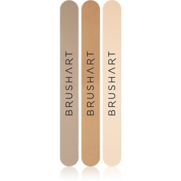 BrushArt Accessories Nail file set комплект пили за нокти цвят Beige 3 бр.