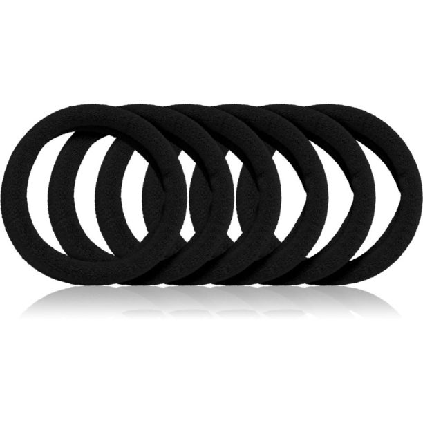 BrushArt Hair Band ластици за коса Black 6 бр. на ниска цена