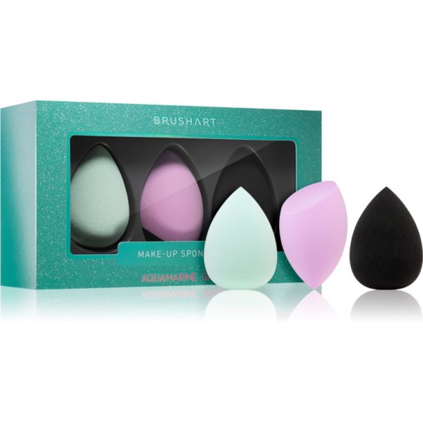 BrushArt Make-up Sponge Set гъба за фон дьо тен AQUAMARINE GREEN на ниска цена