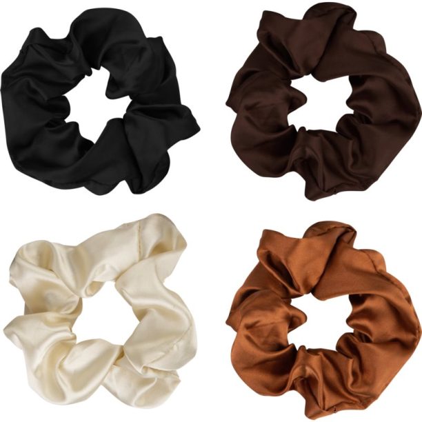 Brushworks Satin Scrunchies Natural ластици за коса на ниска цена