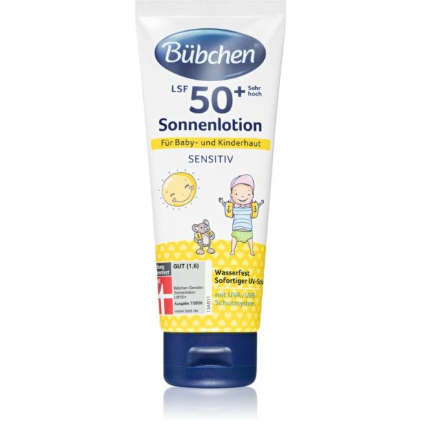 Bübchen Sensitive SPF 50+ слънцезащитен крем за деца SPF 50+ 100 мл.