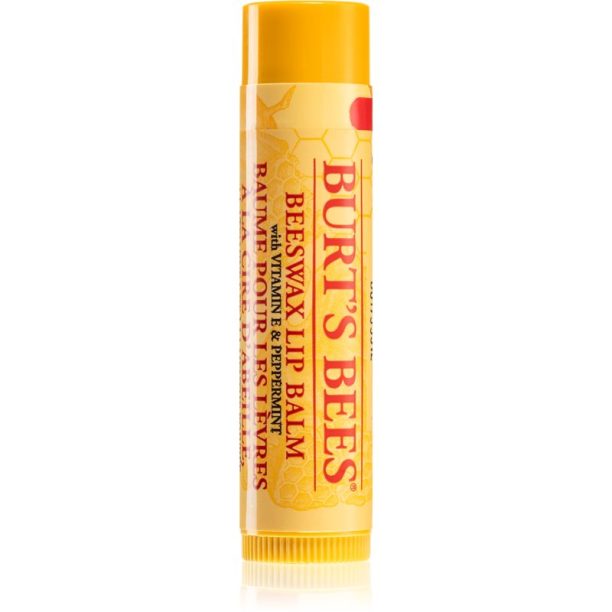 Burt’s Bees Lip Care балсам за устни в пчелен восък (with Vitamin E & Peppermint) 4.25 гр.