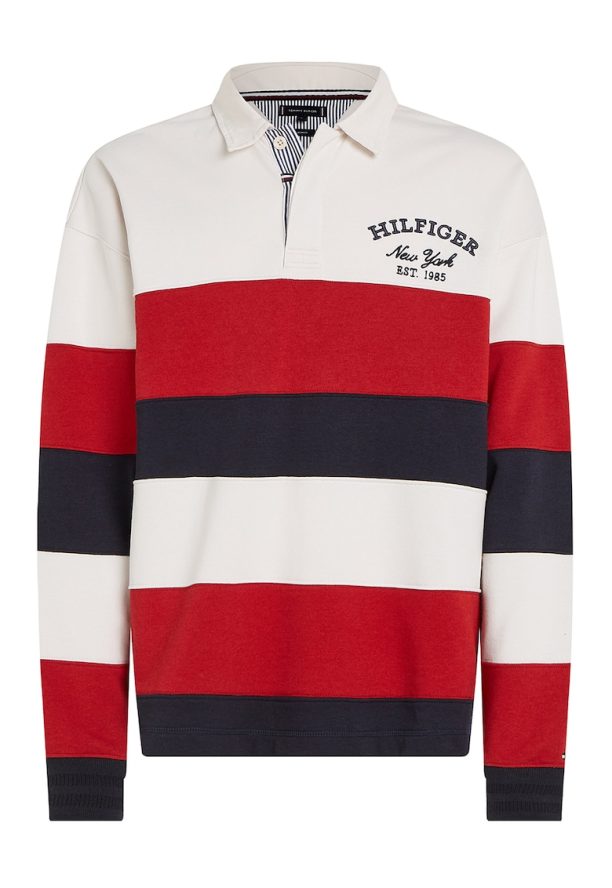 Блуза с цветен блок и яка Tommy Hilfiger