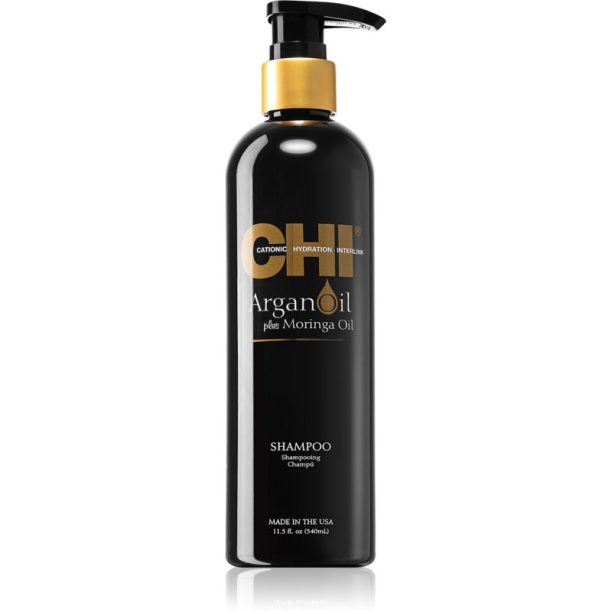 CHI Argan Oil Shampoo подхранващ шампоан за суха и увредена коса 340 мл.