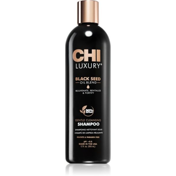 CHI Luxury Black Seed Oil Gentle Cleansing Shampoo нежен почистващ шампоан 355 мл.