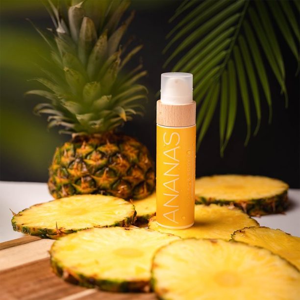 COCOSOLIS ANANAS масло за грижа и придобиване на тен без защитен фактор с аромат Pineapple & Vanilla 110 мл. купи на топ цена