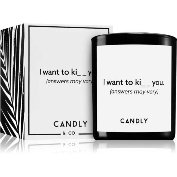 Candly & Co. I want to ki__ you ароматна свещ 250 гр. на ниска цена