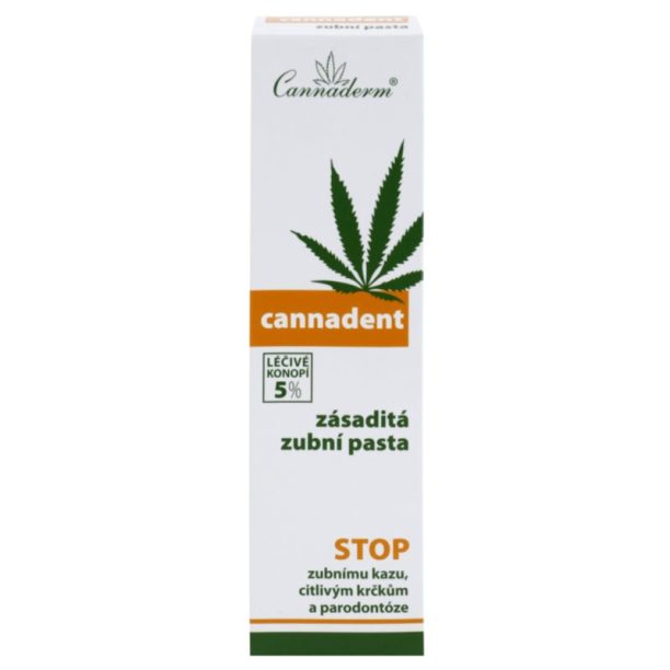 Cannaderm Cannadent Alkaline toothpaste билкова паста за зъби с конопено масло 75 гр. купи на топ цена