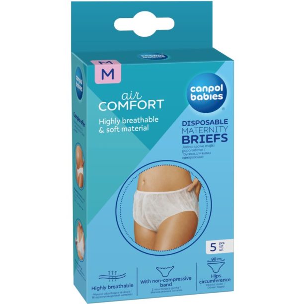 Canpol babies Maternity Briefs следродилни бикини и боксерки размер M 5 бр.