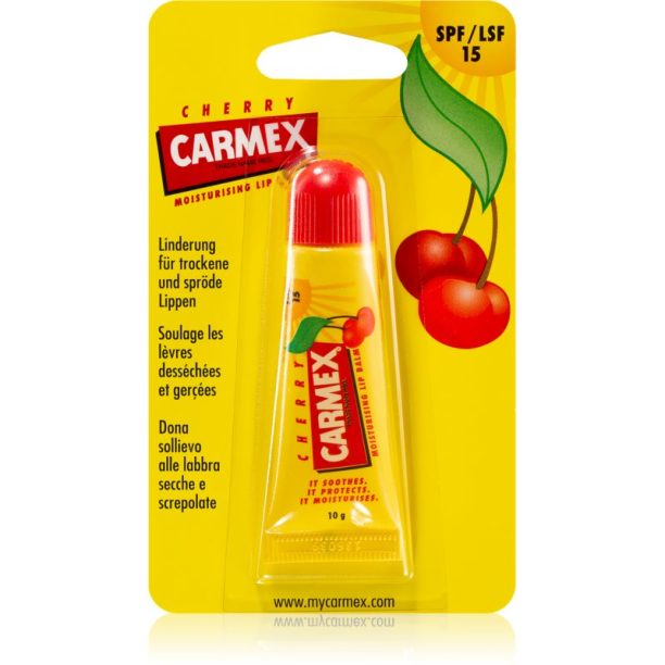 Carmex Cherry балсам за устни в тубичка SPF 15 10 гр.