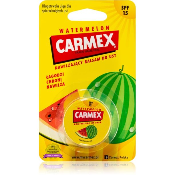 Carmex Watermelon хидратиращ балсам за устни SPF 15 7.5 гр.