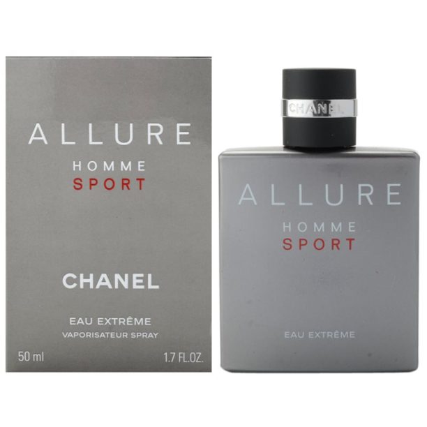 Allure Homme Sport Eau Extreme Chanel Allure Homme Sport Eau Extreme тоалетна вода (1 бр. зареждащ се + 2 бр. пълнеж) за мъже 50 мл.