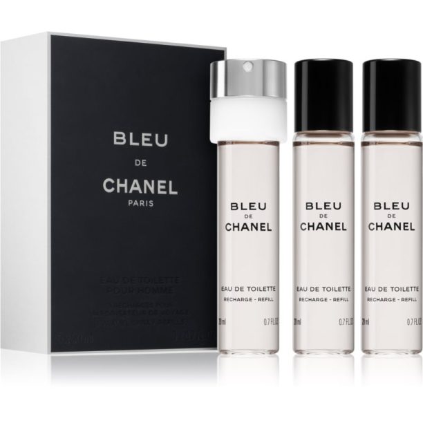 Chanel Bleu de Chanel тоалетна вода пълнител за мъже 3 x 20 мл.