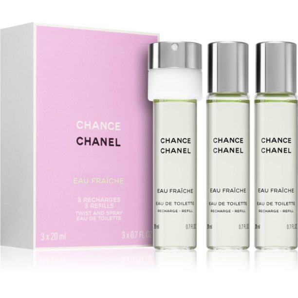 Chanel Chance Eau Fraîche тоалетна вода за жени 3x20 мл.