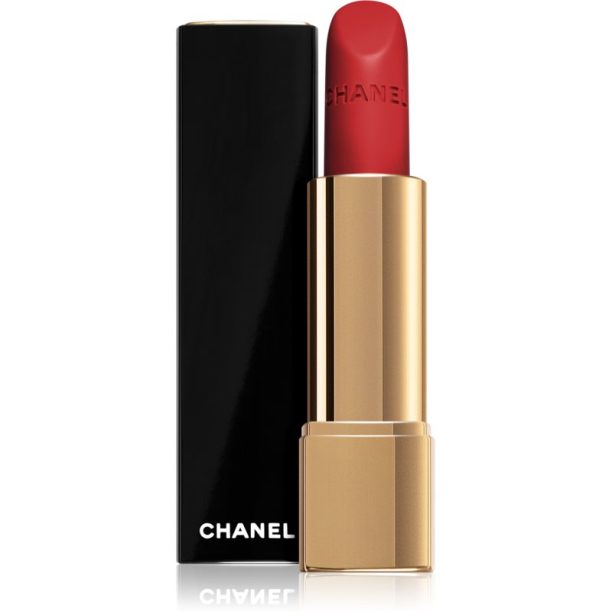 Chanel Rouge Allure Velvet кадифено червило с матиращ ефект цвят 56 Rouge Charnel  3