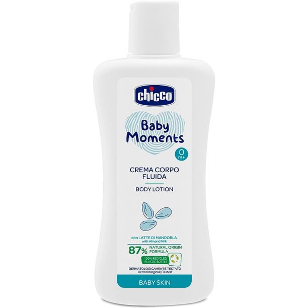 Chicco Baby Moments тоалетно мляко за тяло за деца 200 мл.