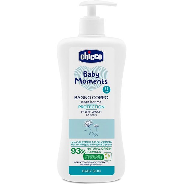 Chicco Baby Moments шампоан за цялото тяло за деца 500 мл.