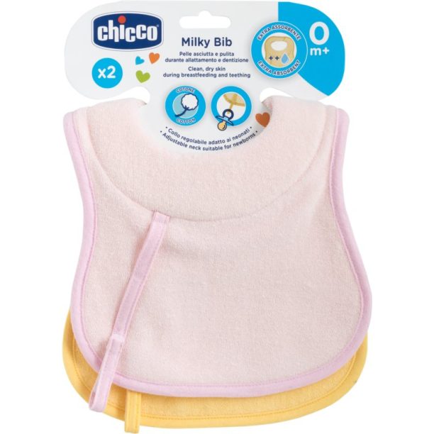 Chicco Bibs лигавник за кърмачета 0m+ Girl 2 бр.