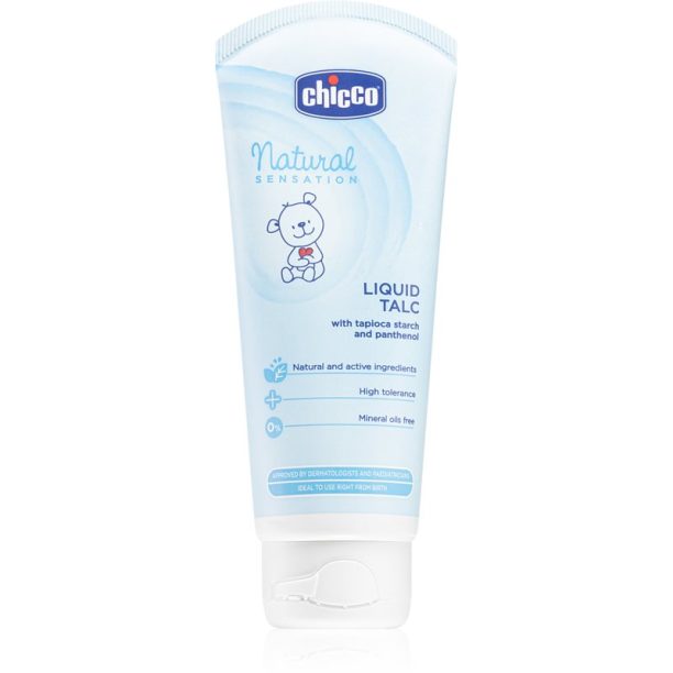 Chicco Natural Sensation Liquid Talc универсален крем в туба за деца от раждането им 100 мл.