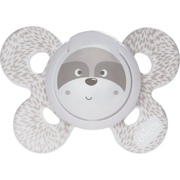 Chicco Physio Comfort Bear/Raccoon биберон 0-6m Boy 2 бр. на ниска цена