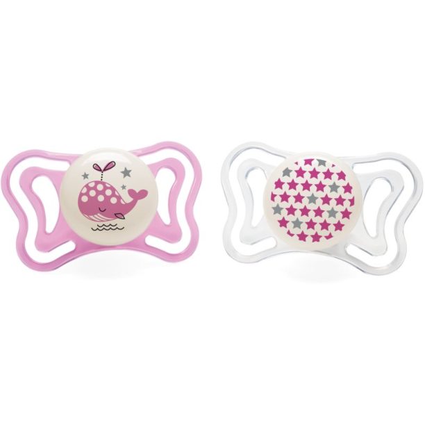 Chicco Physio Light Girl Night биберон 2-6 m 2 бр.