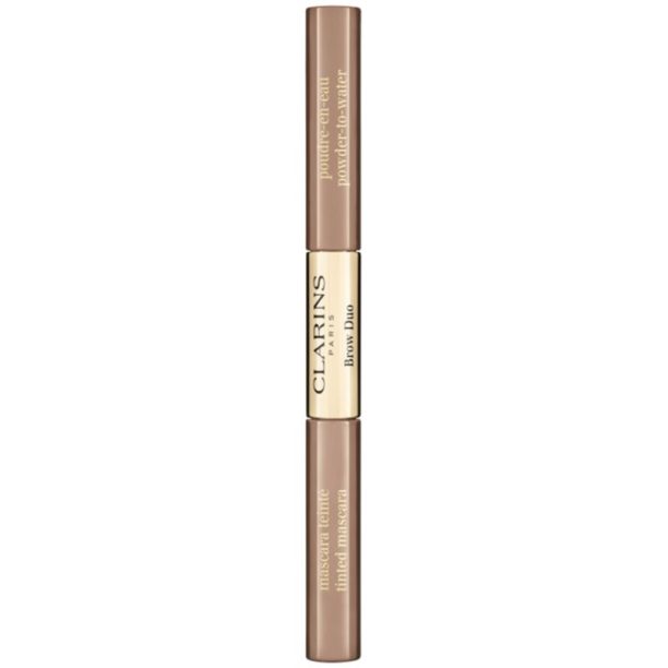 Clarins Brow Duo комплект за подстригване на вежди  за фиксиране и оформяне цвят 02 - Auburn 2