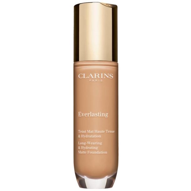 Clarins Everlasting Foundation дълготраен фон дьо тен с матиращ ефект цвят 110N - Honey 30 мл.