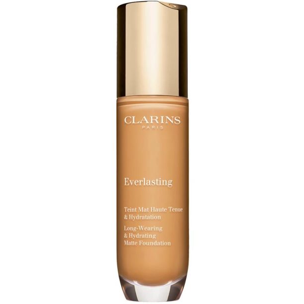 Clarins Everlasting Foundation дълготраен фон дьо тен с матиращ ефект цвят 112.5W - Caramel 30 мл.