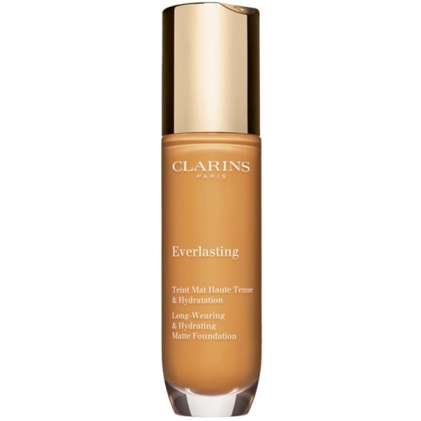 Clarins Everlasting Foundation дълготраен фон дьо тен с матиращ ефект цвят 114.3W - Walnut 30 мл.