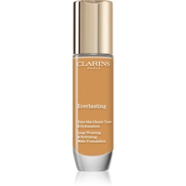 Clarins Everlasting Foundation дълготраен фон дьо тен с матиращ ефект цвят 114N - Cappuccino 30 мл. на ниска цена