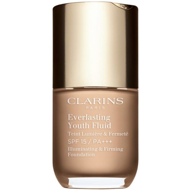 Clarins Everlasting Youth Fluid озаряващ фон дьо тен SPF 15 цвят 108 Sand 30 мл.