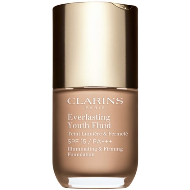 Clarins Everlasting Youth Fluid озаряващ фон дьо тен SPF 15 цвят 109 Wheat 30 мл. на ниска цена