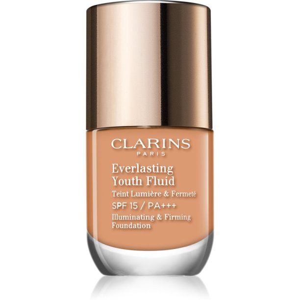 Clarins Everlasting Youth Fluid озаряващ фон дьо тен SPF 15 цвят 110 Honey 30 мл. на ниска цена