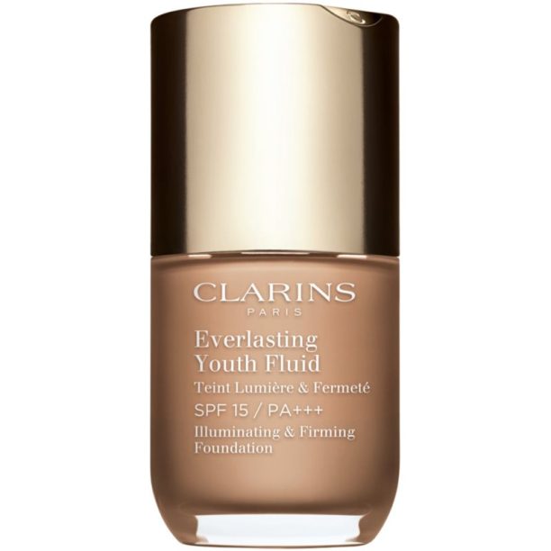 Clarins Everlasting Youth Fluid озаряващ фон дьо тен SPF 15 цвят 112 Amber 30 мл.