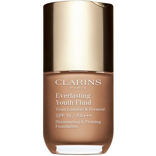 Clarins Everlasting Youth Fluid озаряващ фон дьо тен SPF 15 цвят 112.3 Sandalwood 30 мл. на ниска цена