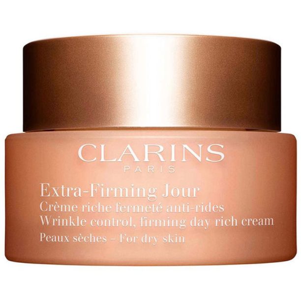 Clarins Extra-Firming Day дневен лифтинг крем против бръчки за суха кожа 50 мл. на ниска цена