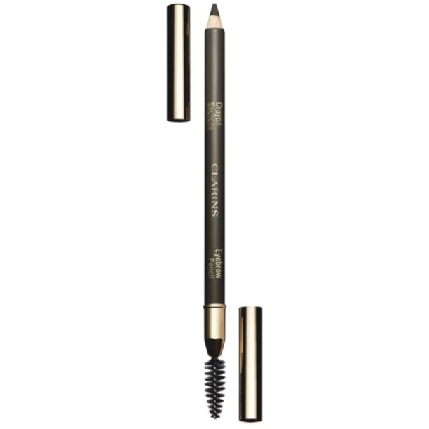 Clarins Eyebrow Pencil дълготраен молив за вежди цвят 01 Dark Brown  1.1 гр. на ниска цена