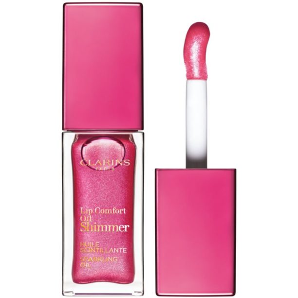 Clarins Lip Comfort Oil Shimmer масло от нар цвят 05 - Pretty In Pink 7 мл.