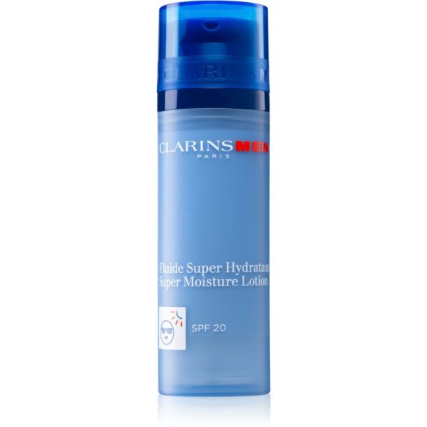 Clarins Men Super Moisture Lotion хидратиращо мляко за младежки вид SPF 20 50 мл.