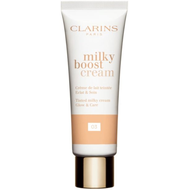 Clarins Milky Boost Cream oсвежаващ BB крем цвят 03 Milky Cashew 45 мл.