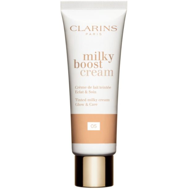 Clarins Milky Boost Cream oсвежаващ BB крем цвят 05 Milky Sandalwood 45 мл.