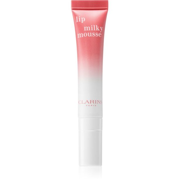 Clarins Milky Mousse балсам за устни с хидратиращ ефект цвят 03 Milky Pink 10 мл.