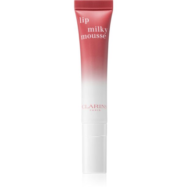 Clarins Milky Mousse балсам за устни с хидратиращ ефект цвят 05 Milky Rosewood 10 мл.