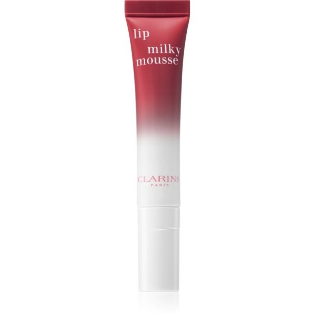 Clarins Milky Mousse балсам за устни с хидратиращ ефект цвят Tea Rose 10 мл.