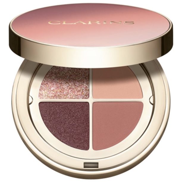 Clarins Ombre 4 Colour Eye Palette палитра сенки за очи за дълготраен ефект цвят 01 - Fairy Tale Nude Gradation 4